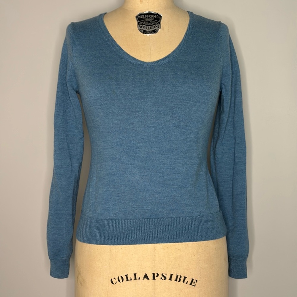Brooks Brothers Merino Wool V-Neck Sweater